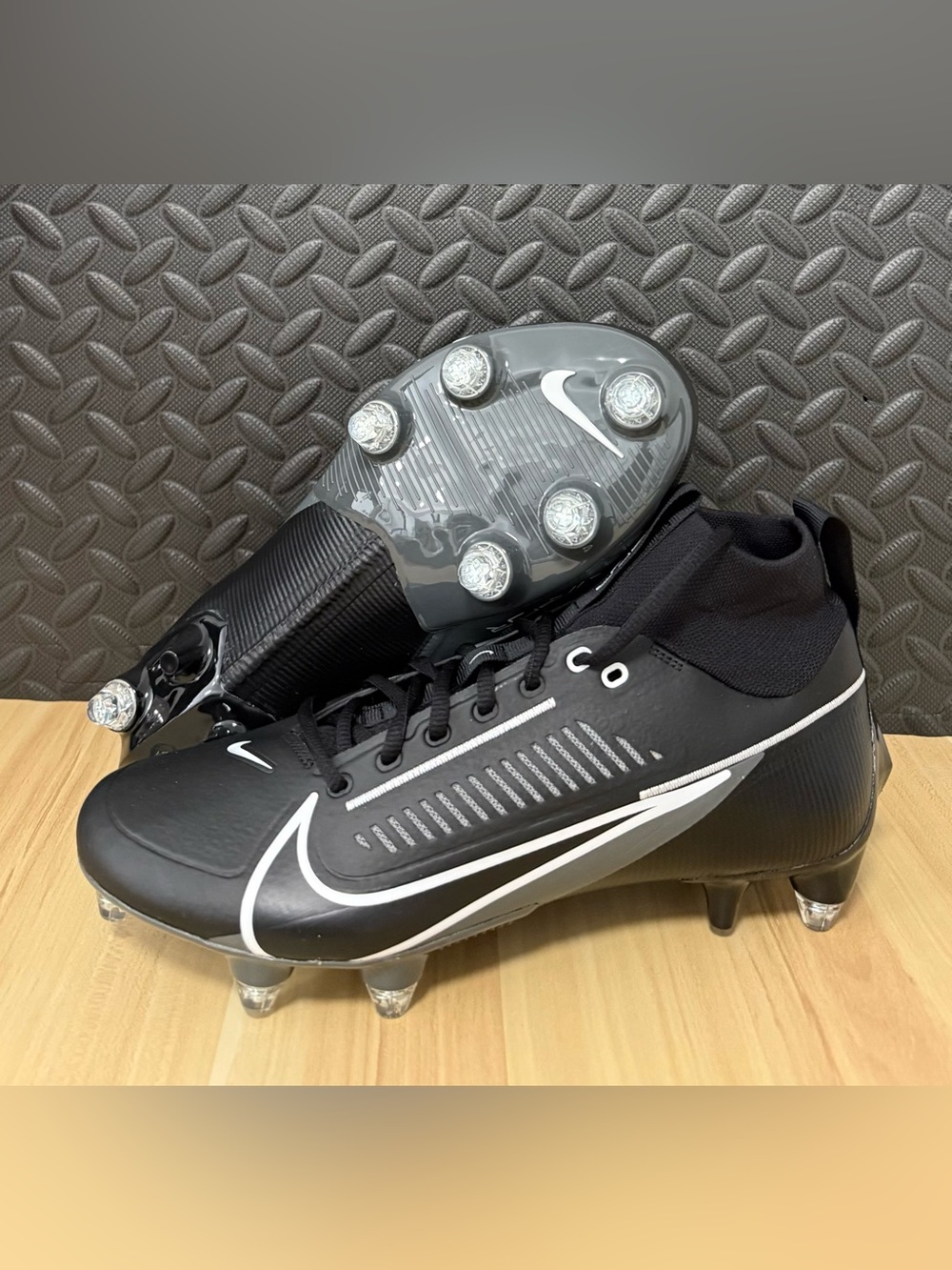 Nike Football Cleats Vapor Edge Pro 360 2 Black White FJ7019-001 Mens Size 10 W